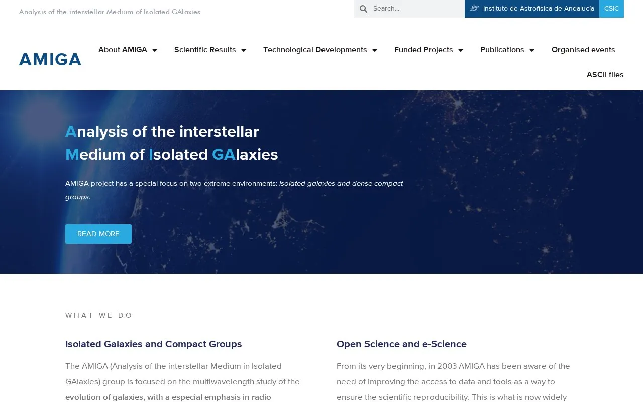 Analysis of the Interstellar Medium of Isolated Galaxies homepage screenshot