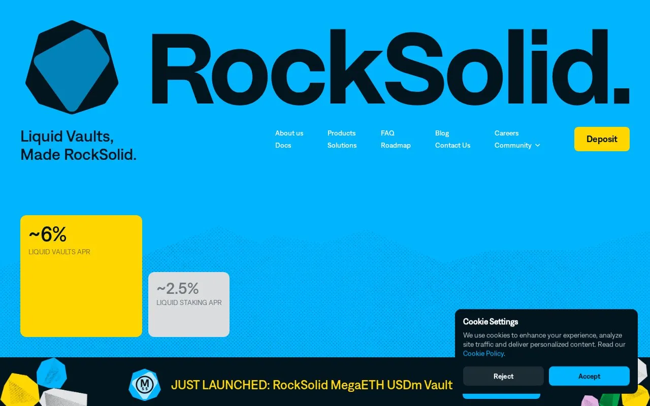 RockSolid Network homepage screenshot
