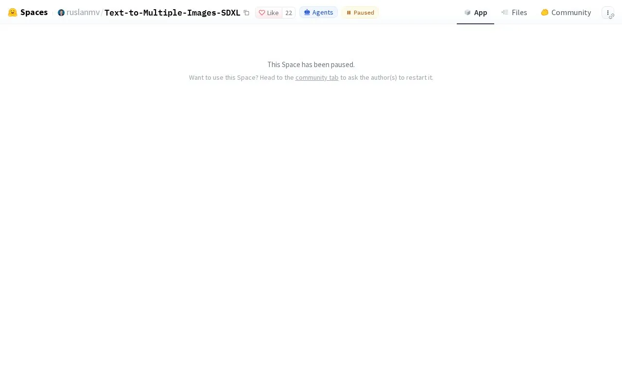 Text To Multiple Images SDXL homepage screenshot