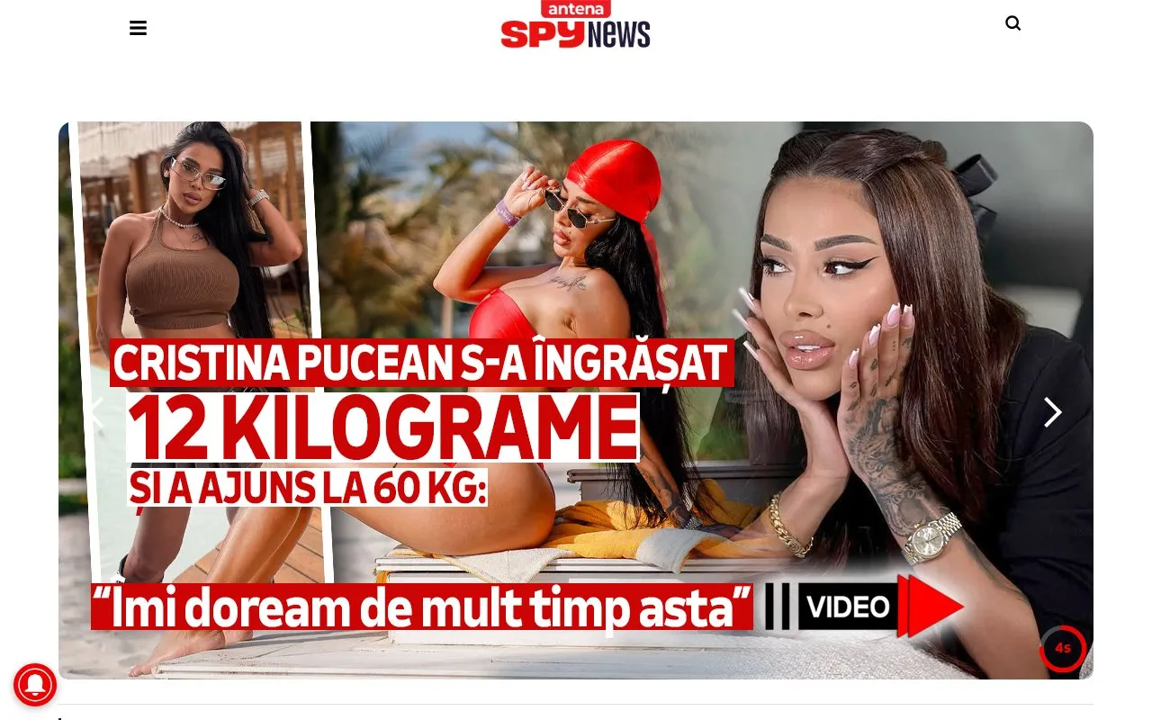 SPYNEWS.RO homepage screenshot