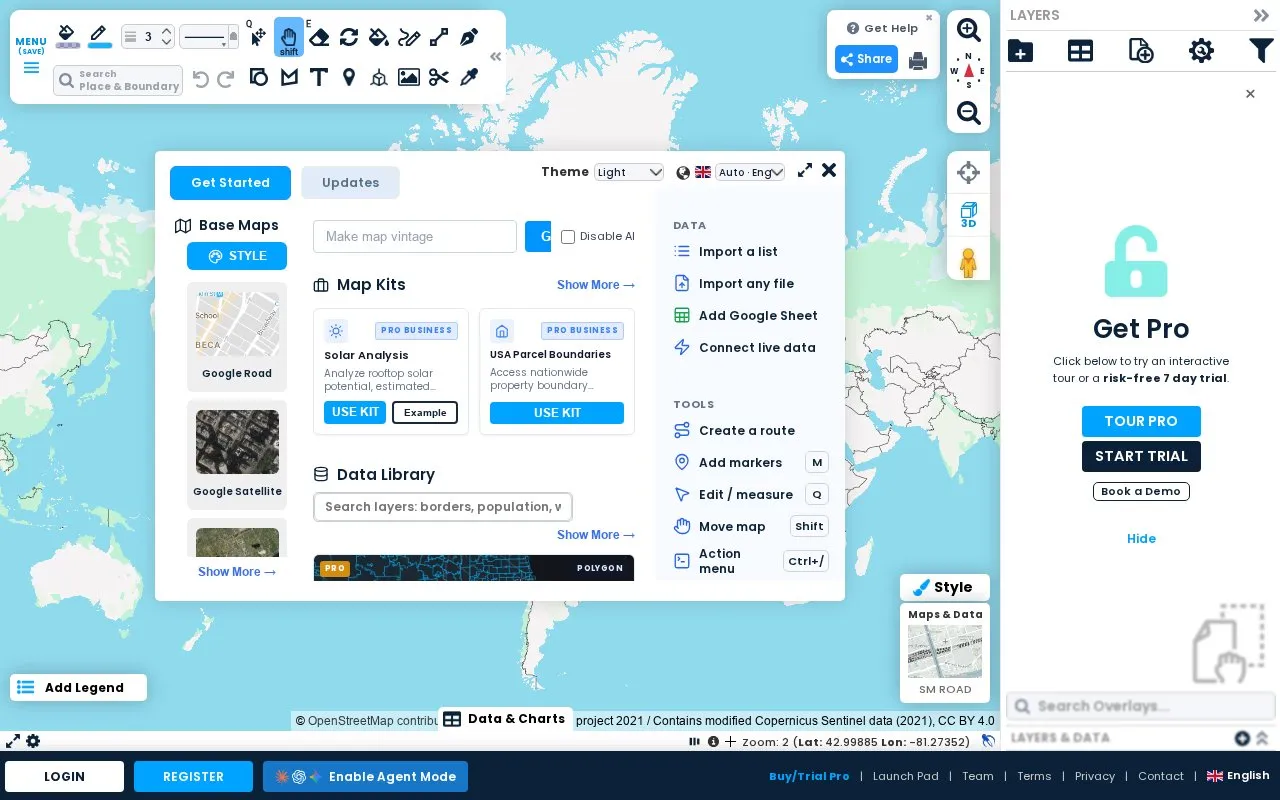 Scribble Maps homepage screenshot