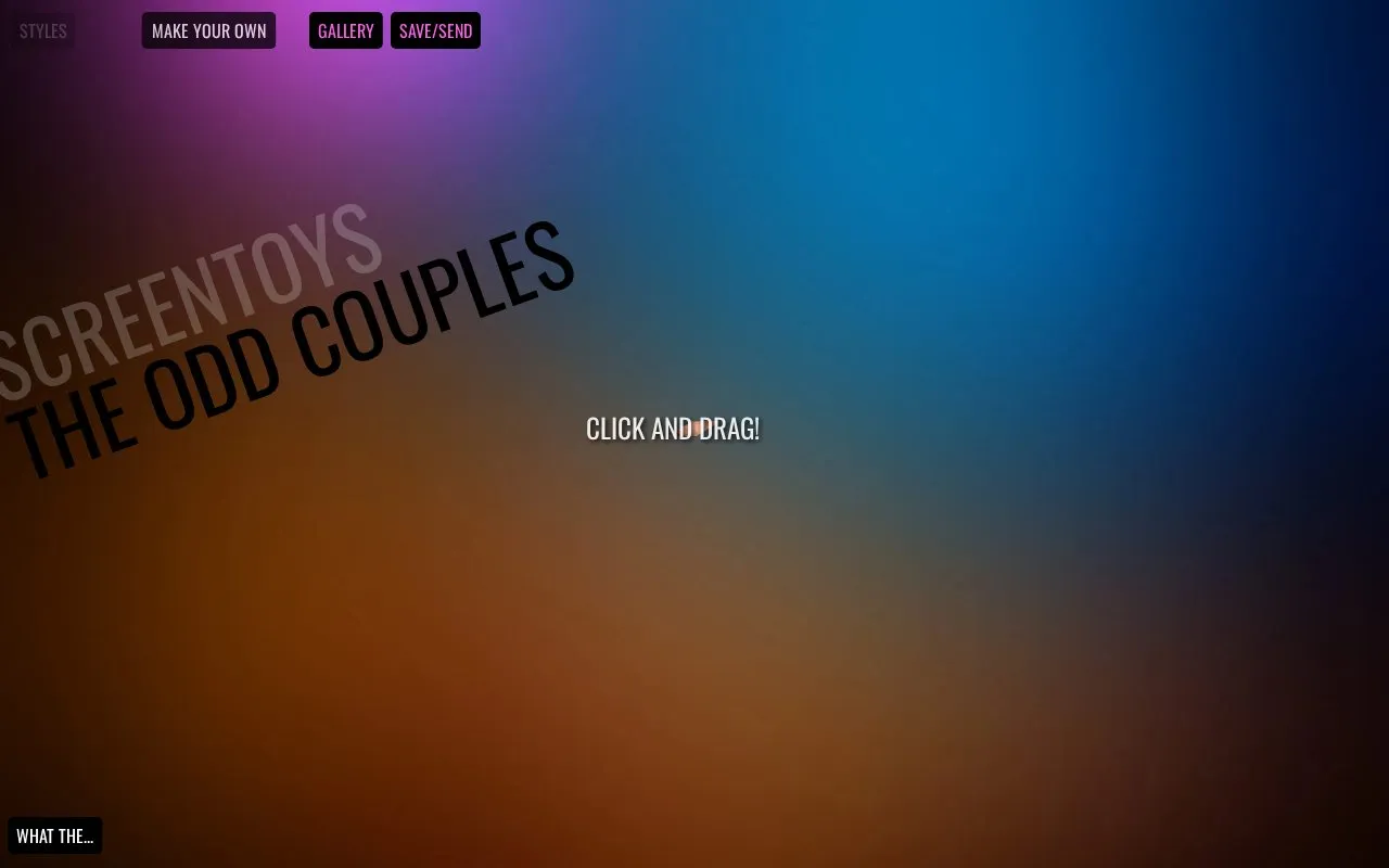 Screentoys homepage screenshot