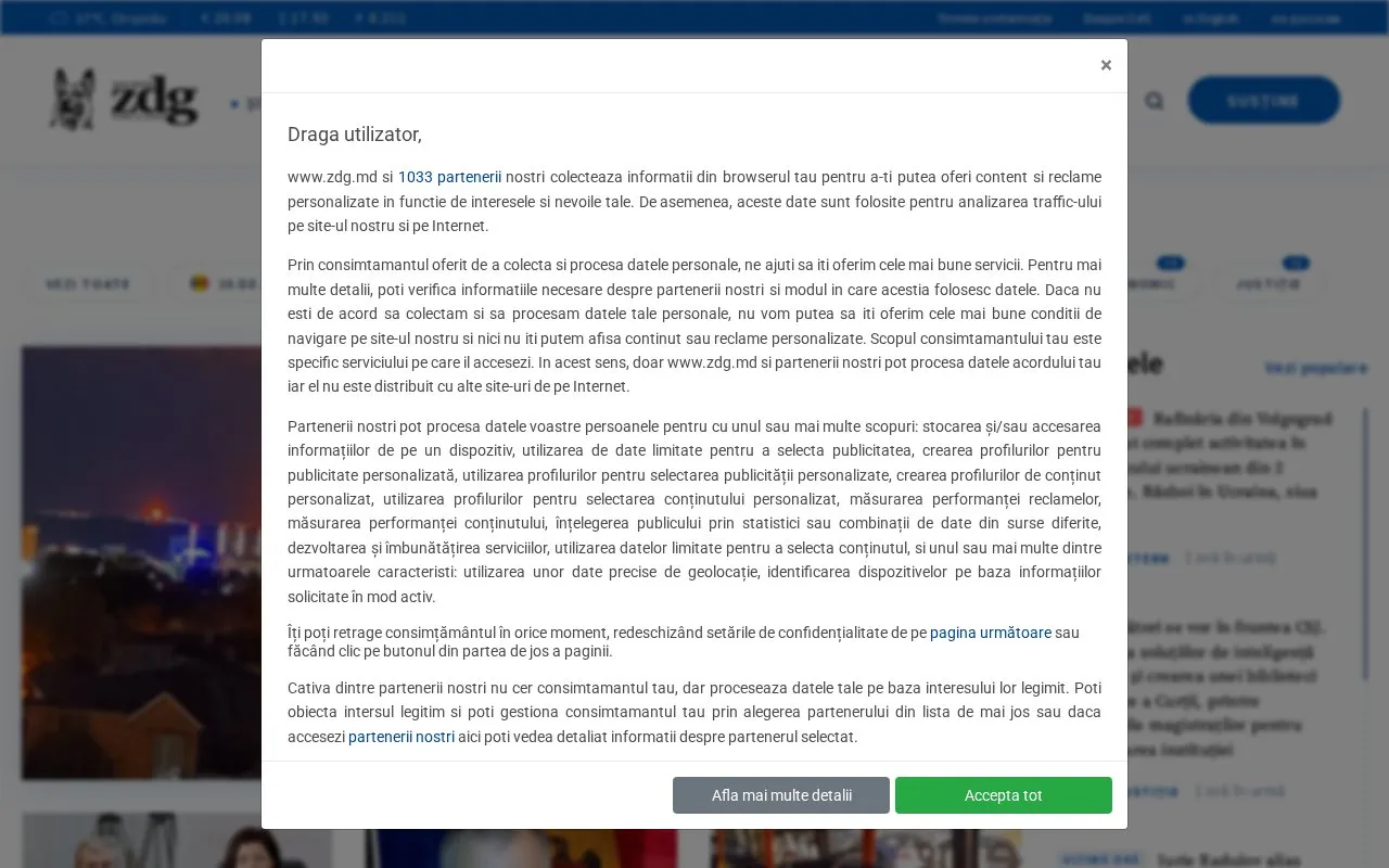 Ziarul de Gardă homepage screenshot