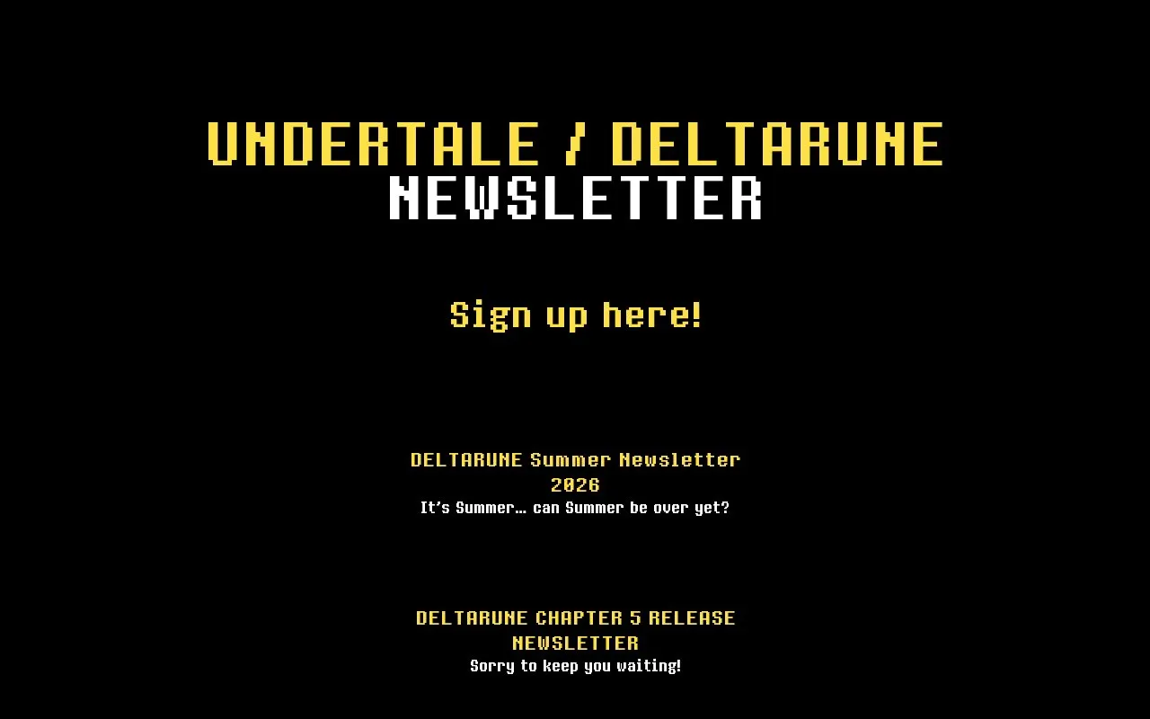 Fangamer Newsletters homepage screenshot