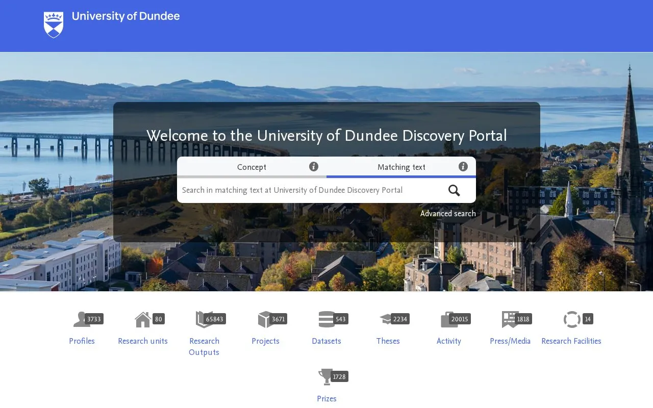 Discovery homepage screenshot