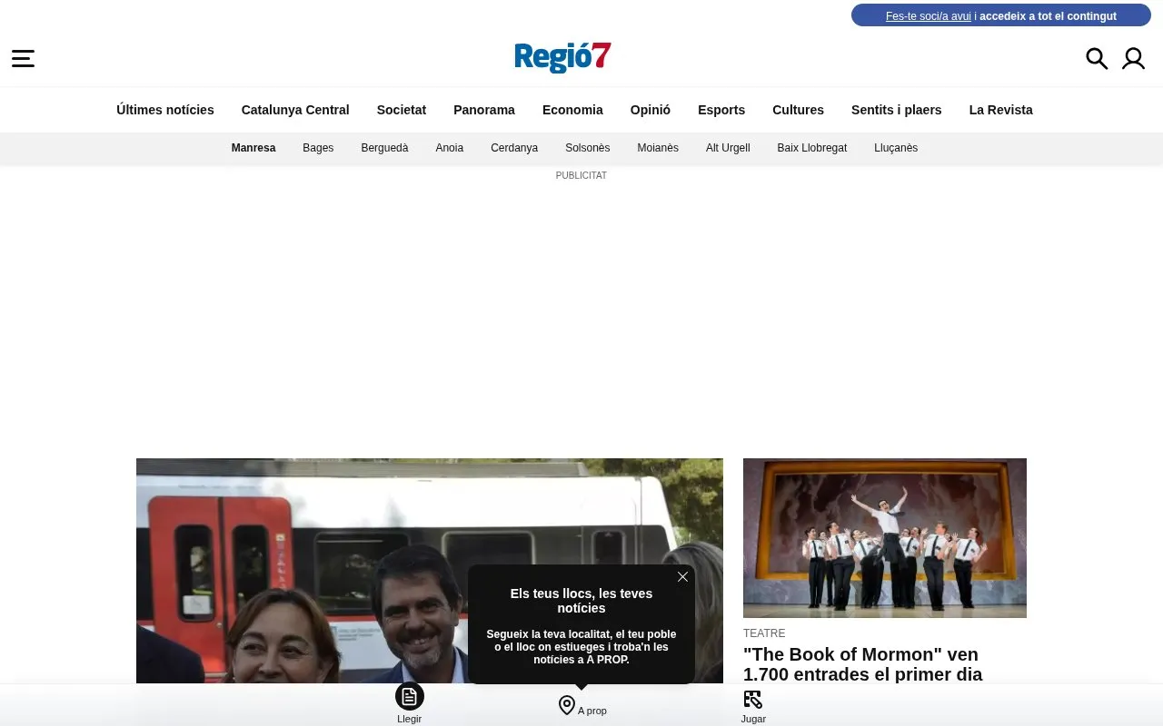 Regió7 homepage screenshot