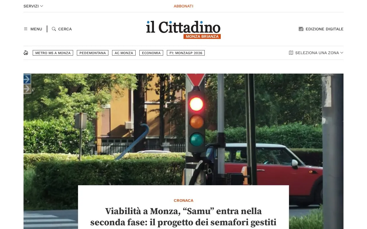 Il Cittadino homepage screenshot