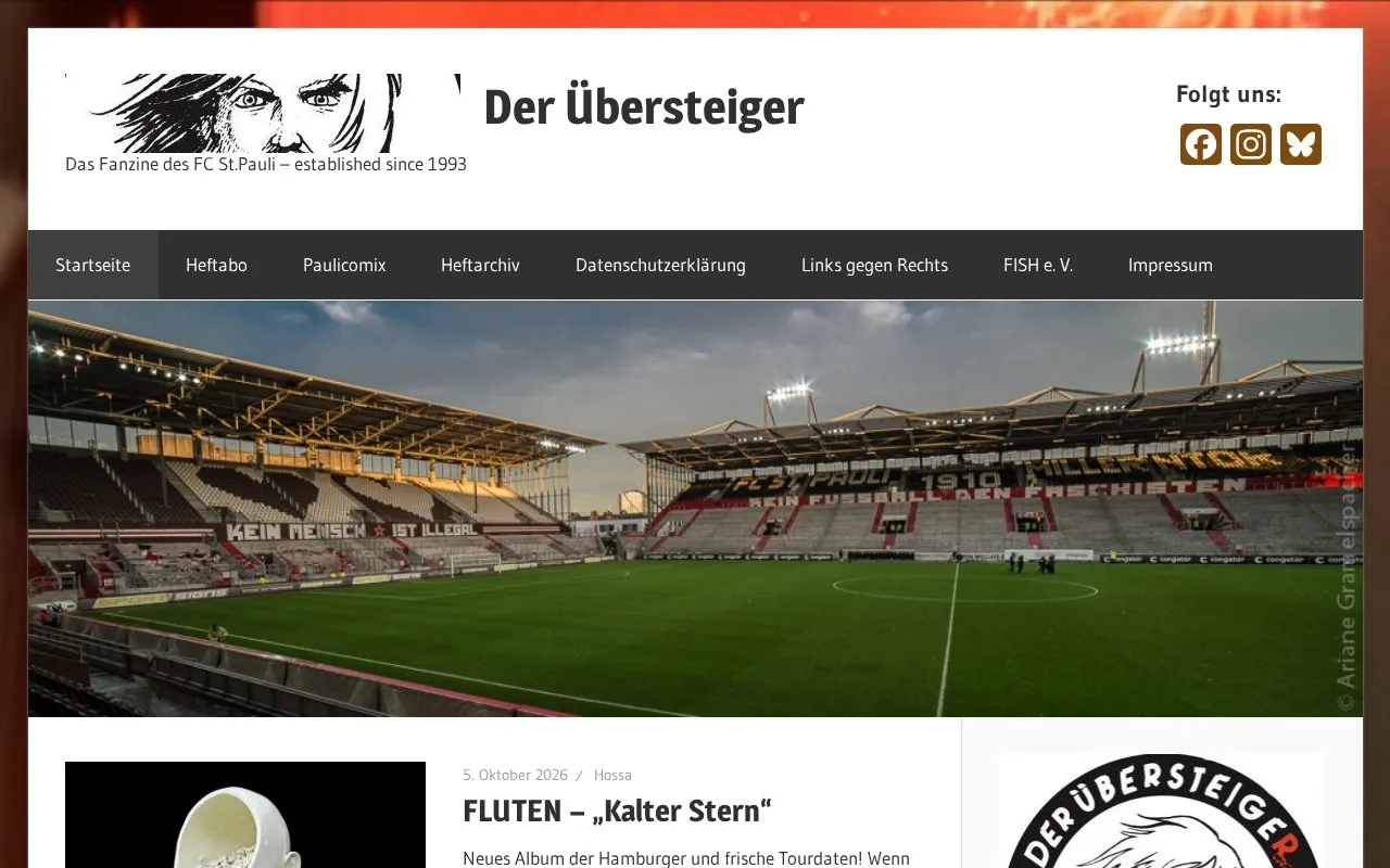 Der Übersteiger homepage screenshot