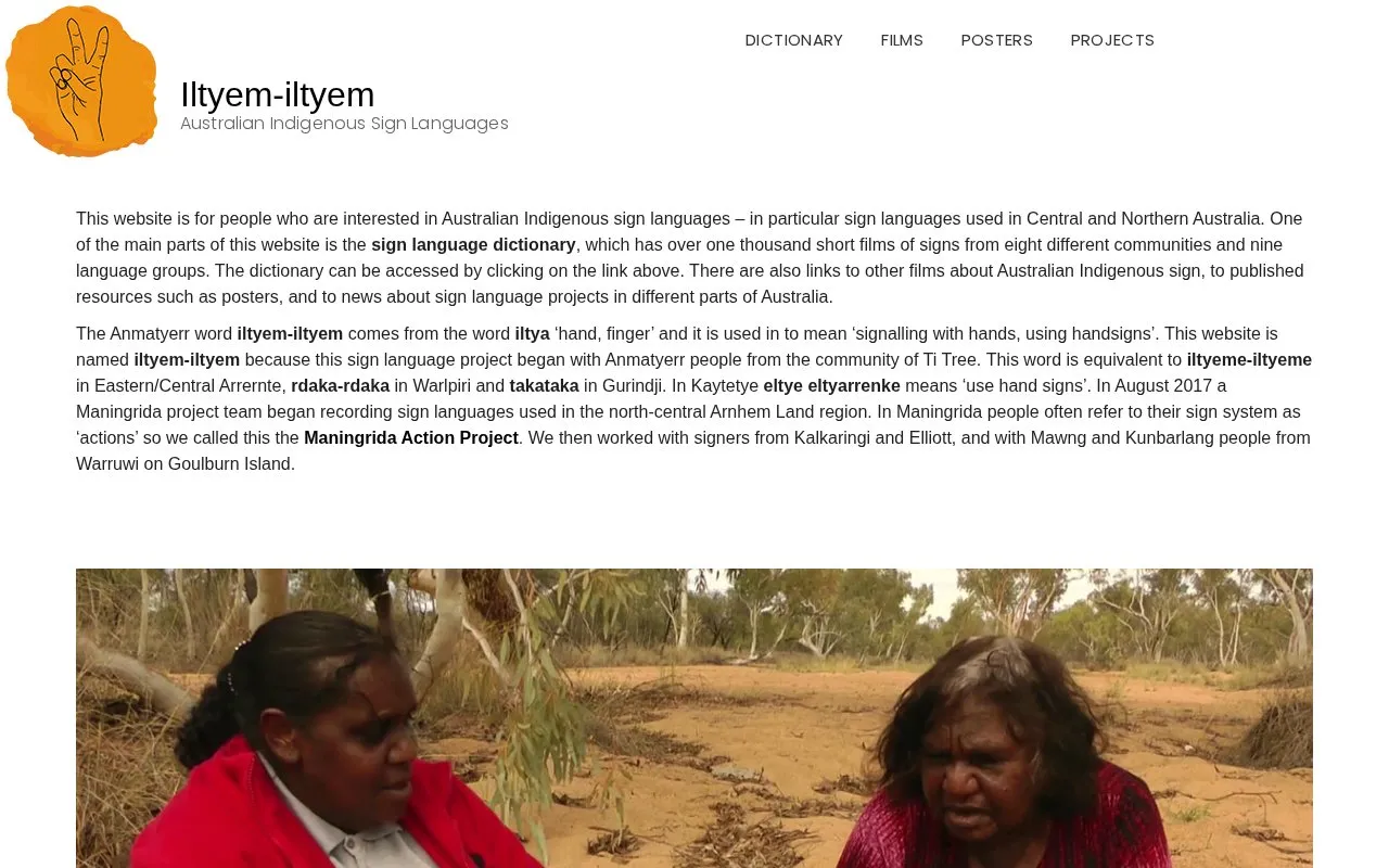 Iltyem-iltyem homepage screenshot