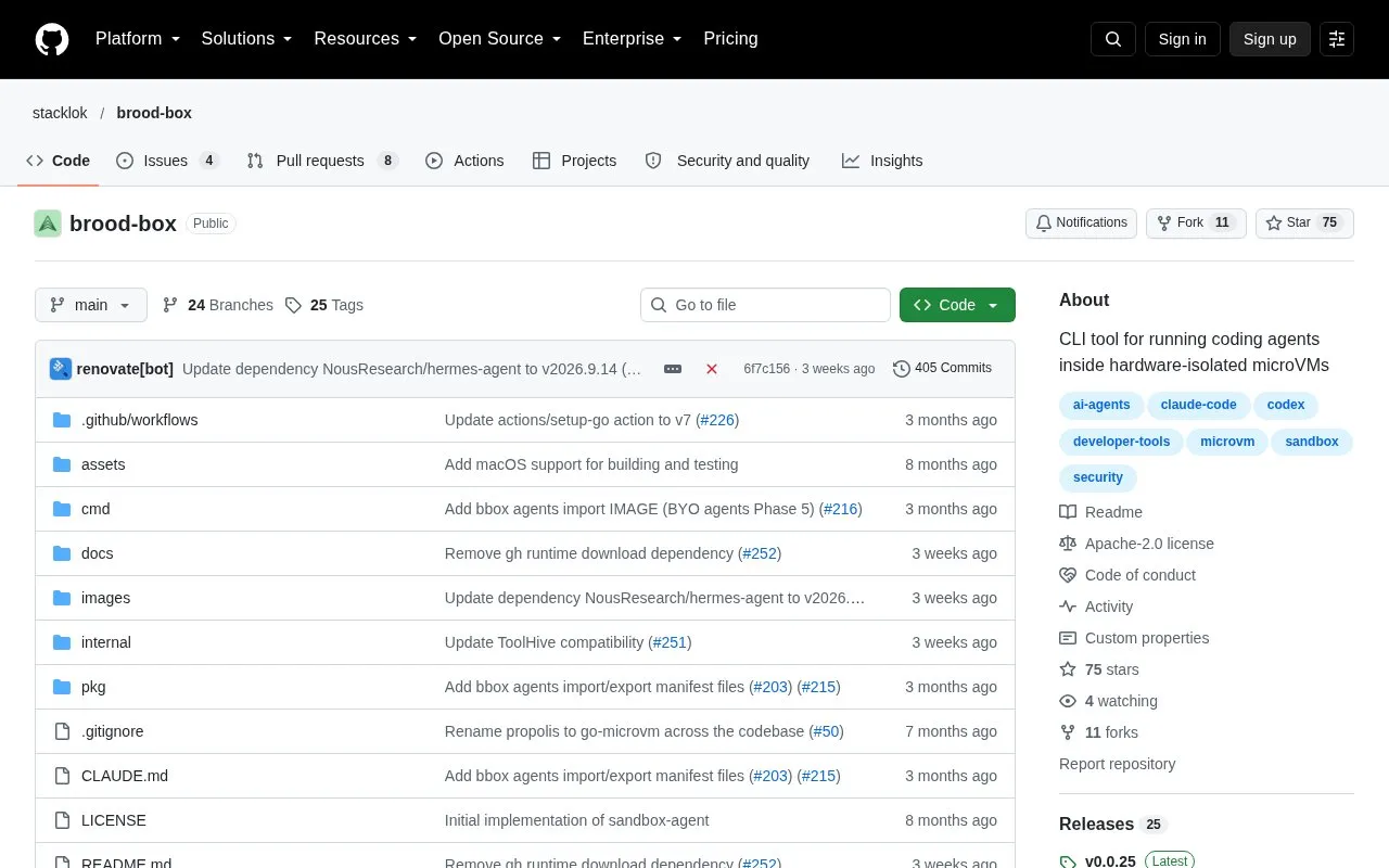 brood-box homepage screenshot