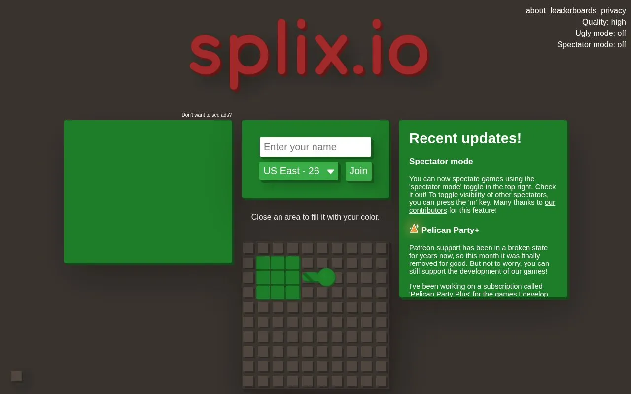 splix.io homepage screenshot