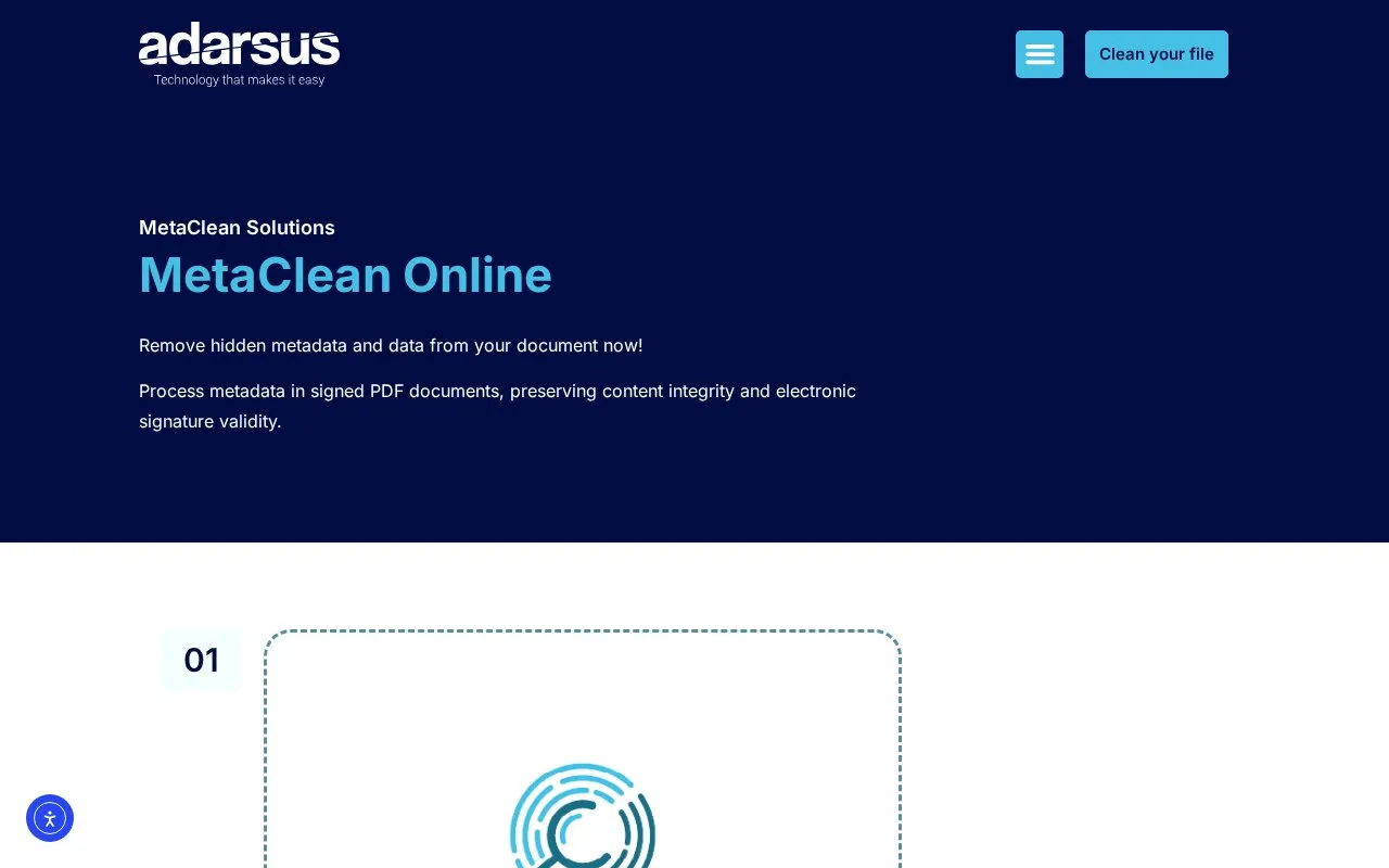 adarsus homepage screenshot