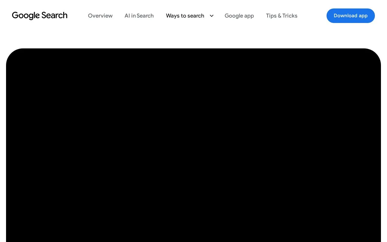 AI Mode homepage screenshot