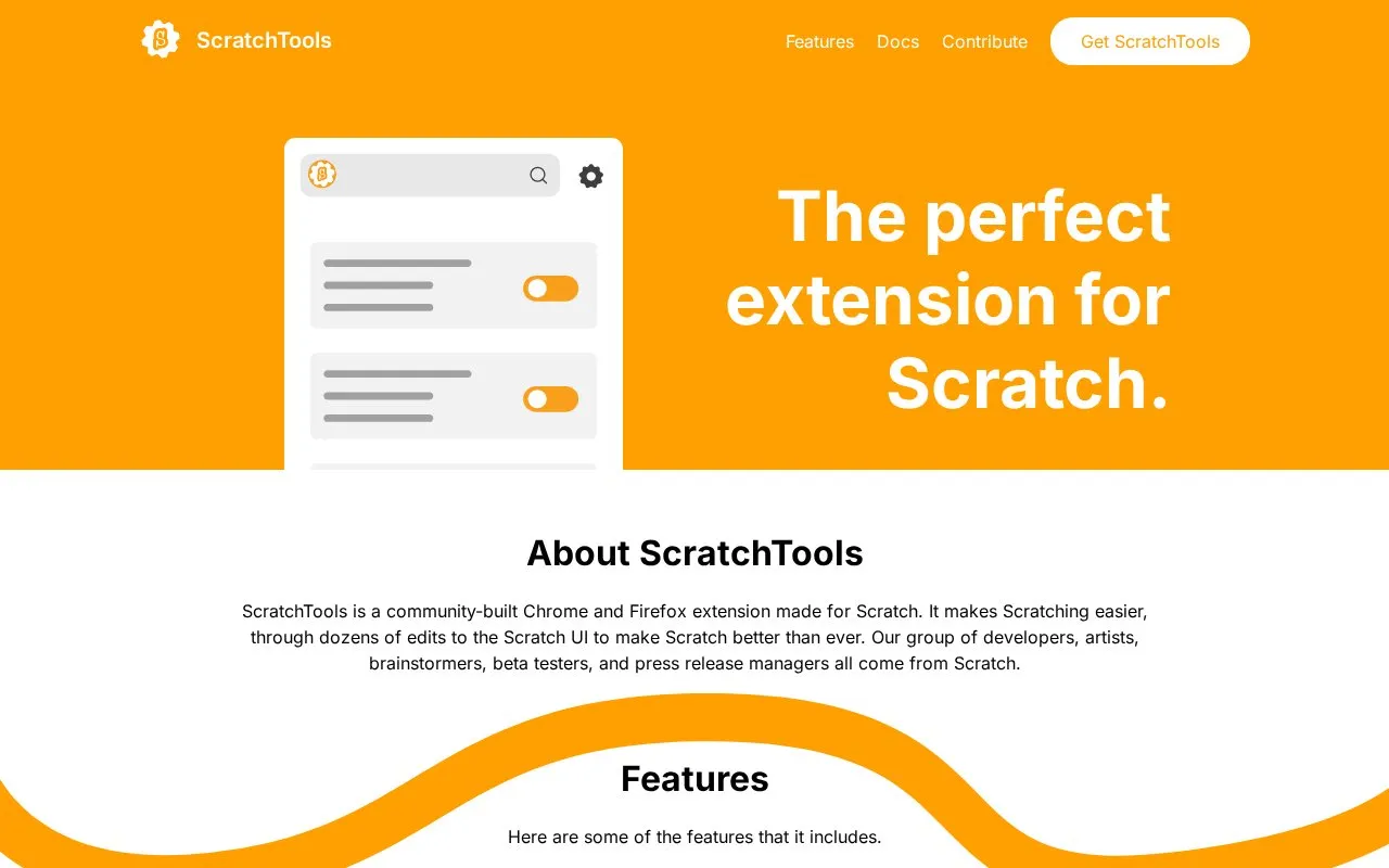 Chrome Extension homepage screenshot