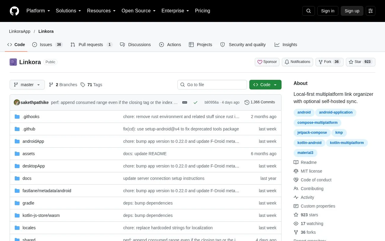 Linkora homepage screenshot