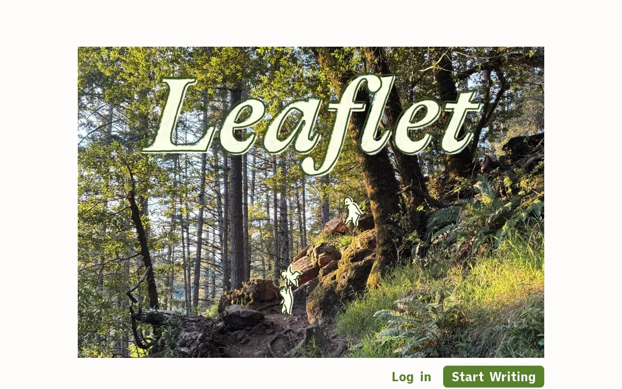 Leaflet homepage screenshot