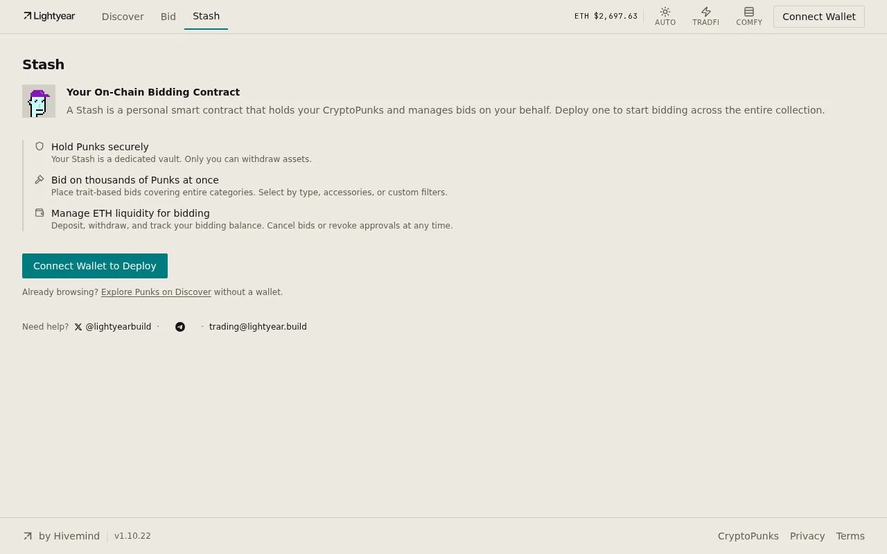 Punks Terminal homepage screenshot