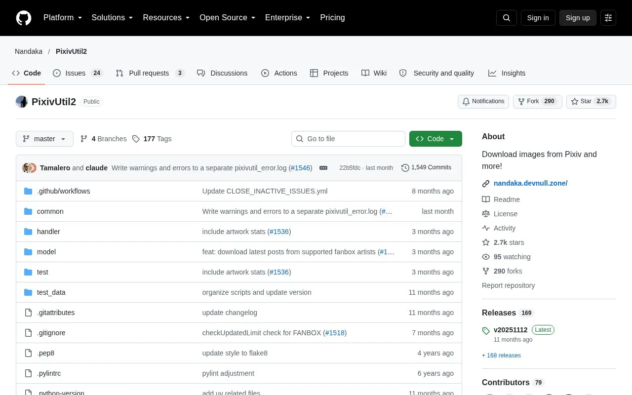 Downloader homepage screenshot