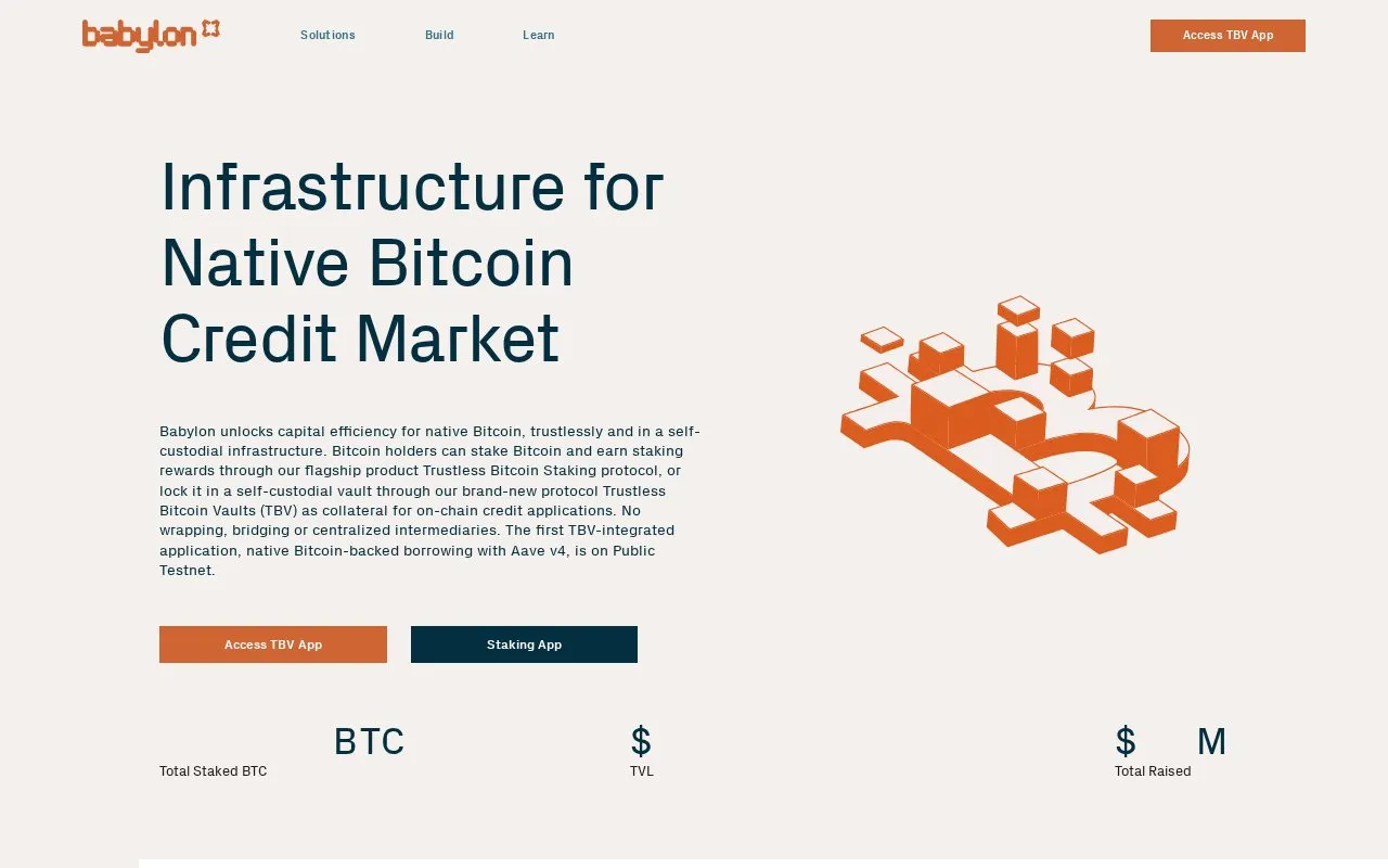 Babylon Protocol homepage screenshot