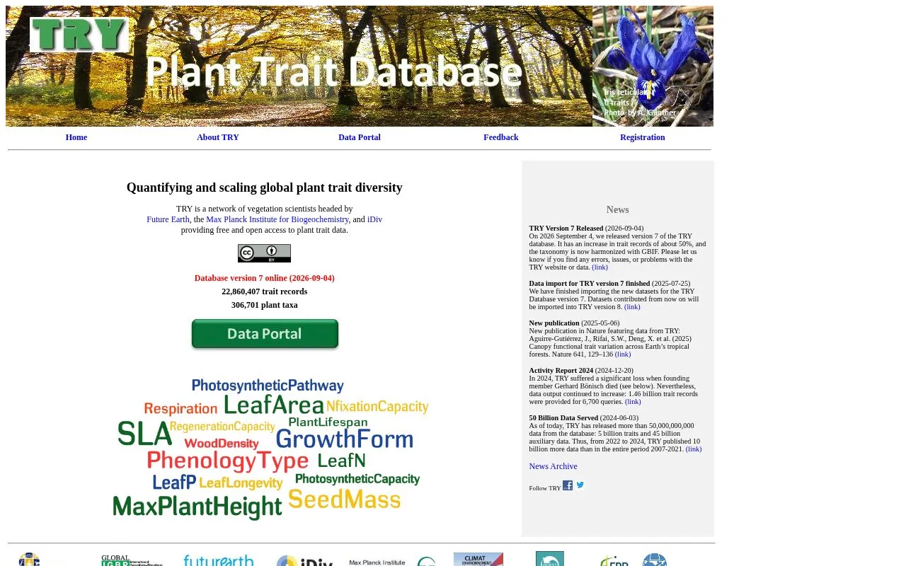 TRY homepage screenshot