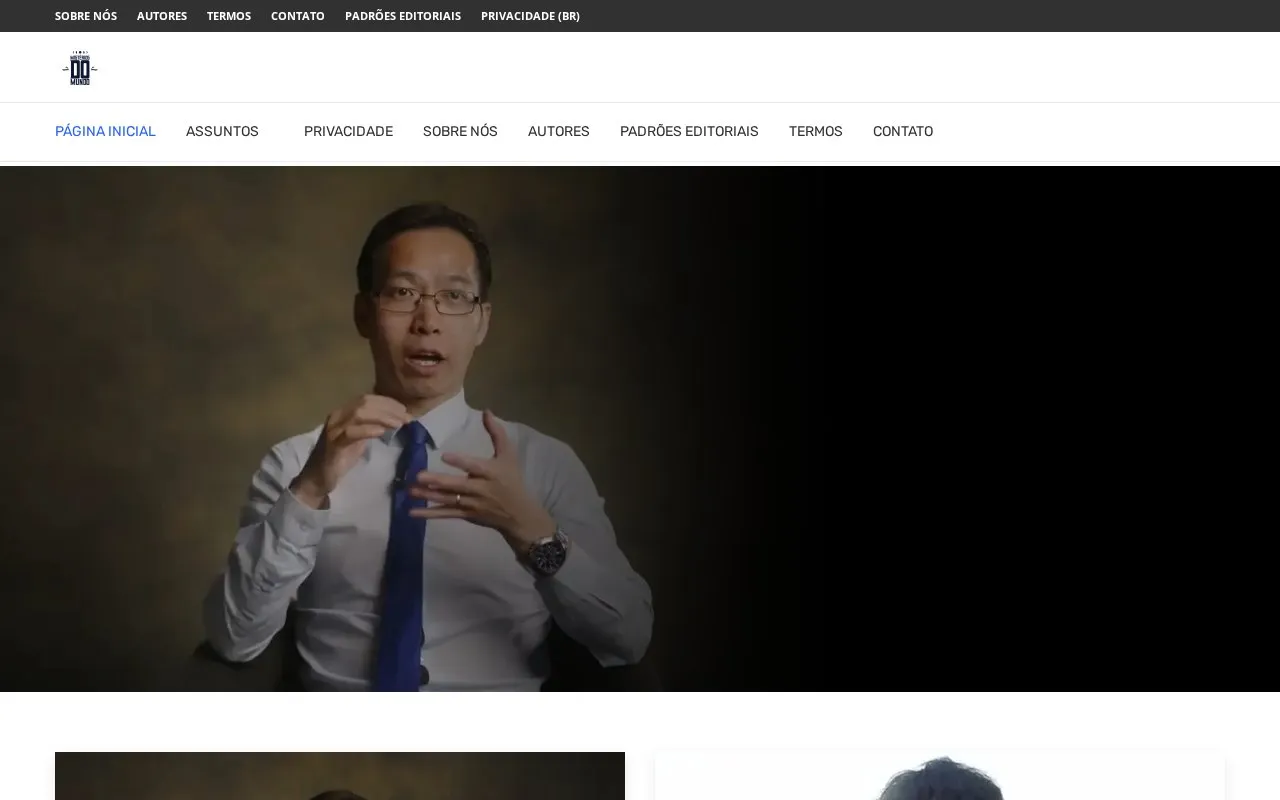 Mistérios do Mundo homepage screenshot