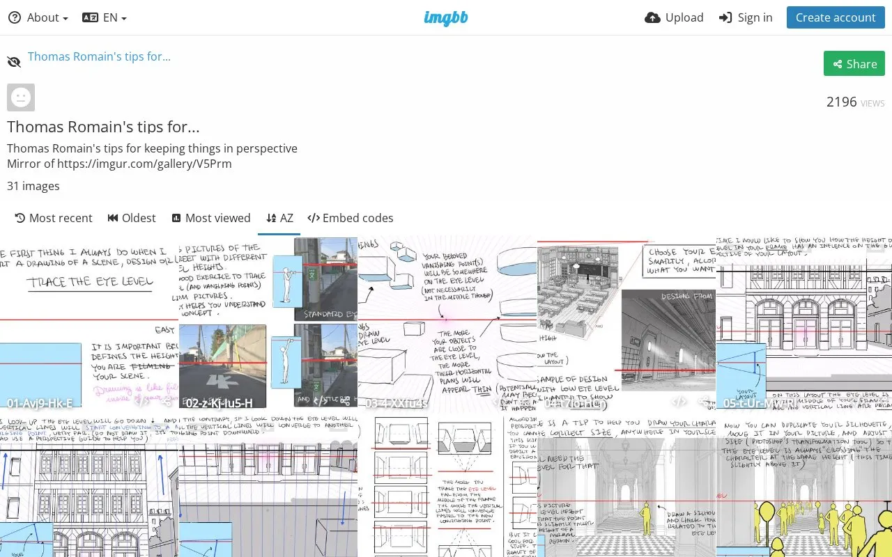 Thomas Romain Perspective homepage screenshot