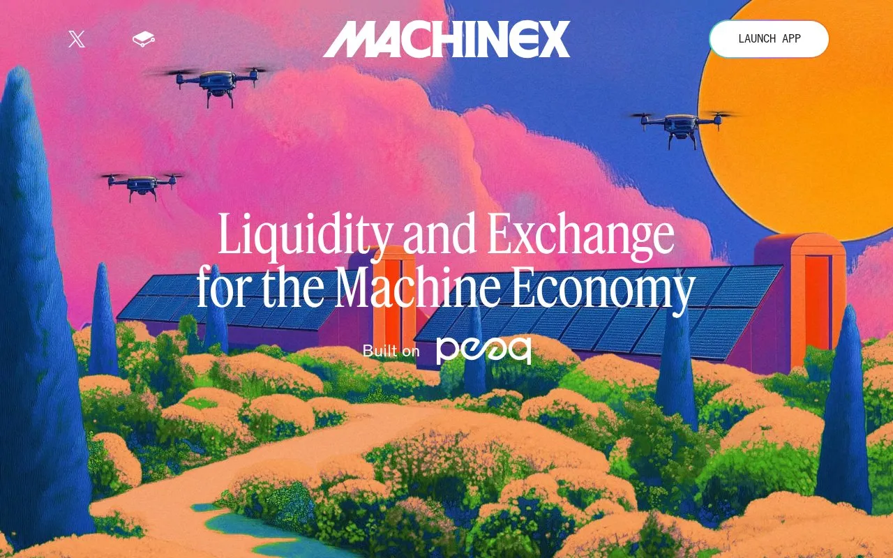 MachineX CL homepage screenshot
