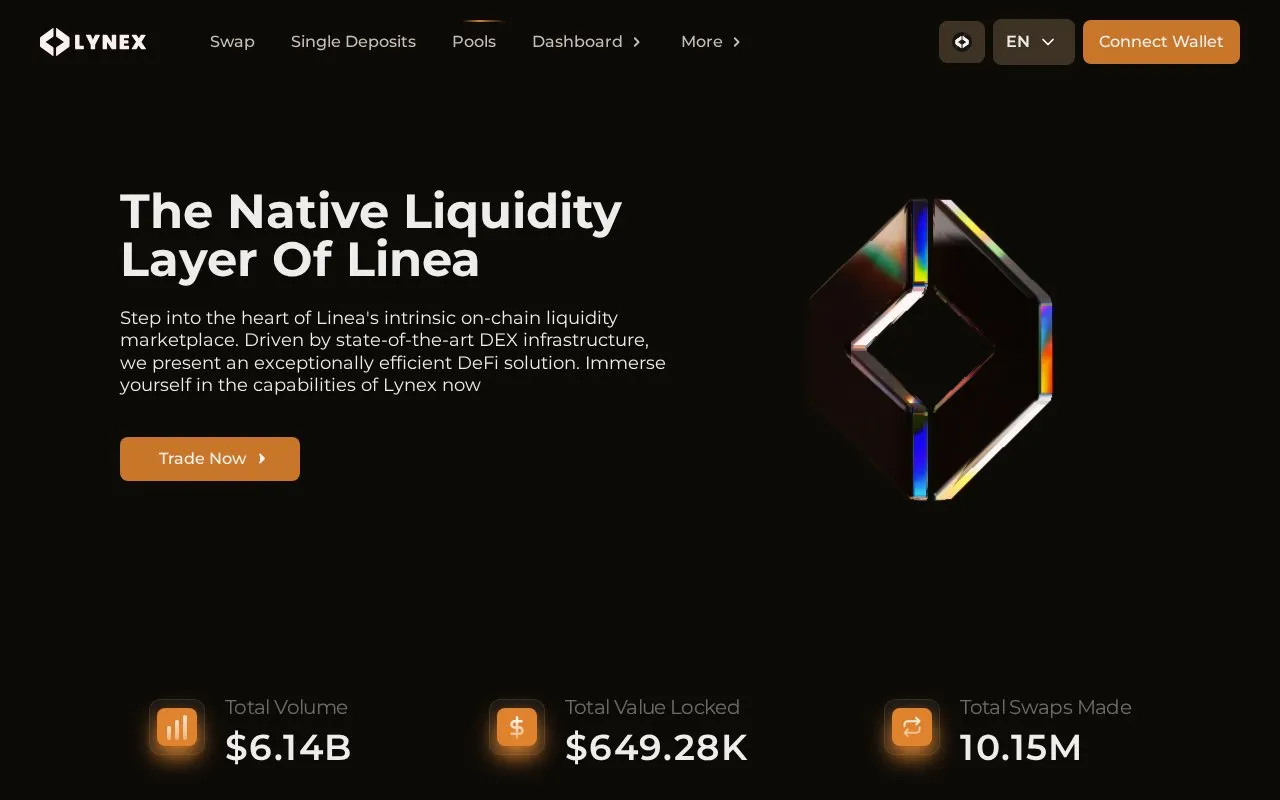 Lynex V2 homepage screenshot