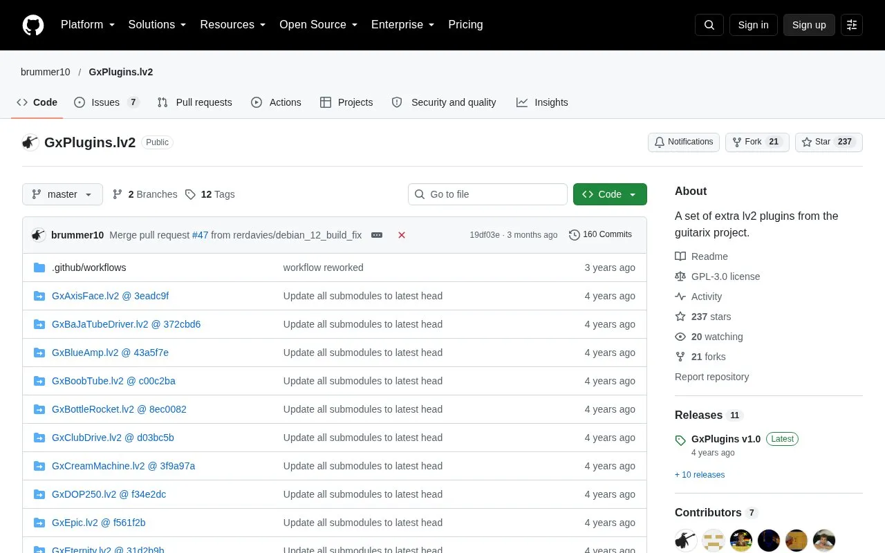 Plugins homepage screenshot