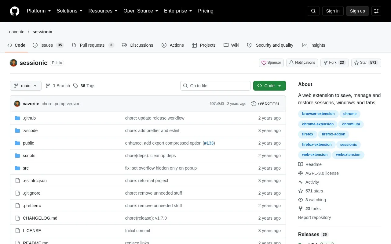 Sessionic homepage screenshot