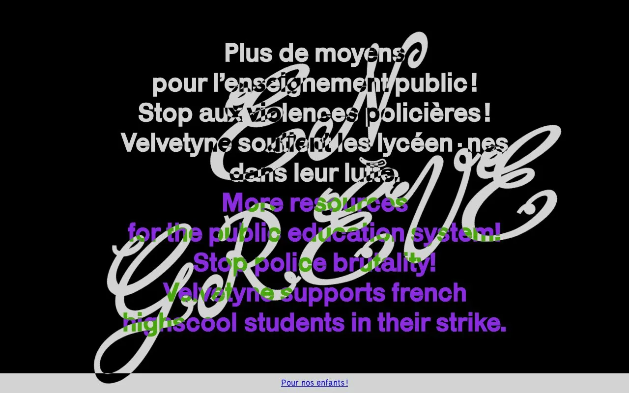 Velvetyne homepage screenshot