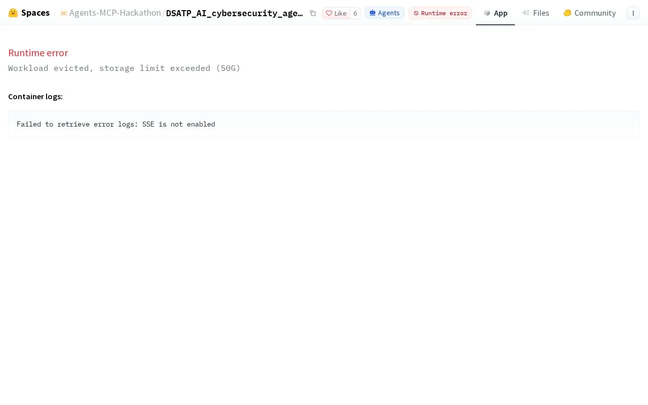 Ai Cybersecurity Agent homepage screenshot