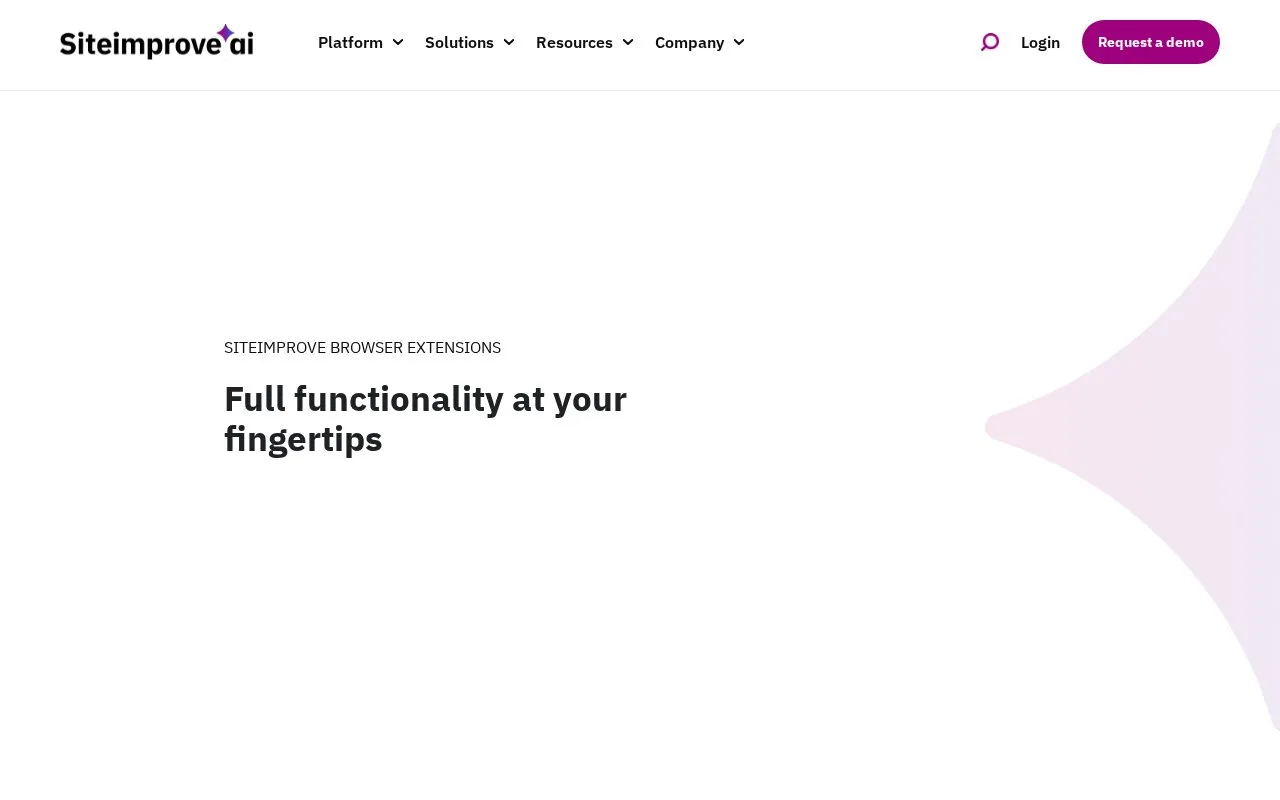 Siteimprove Accessibility Checker homepage screenshot